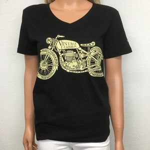 Pima Cotton Graphic Motorcycle T-Shirt